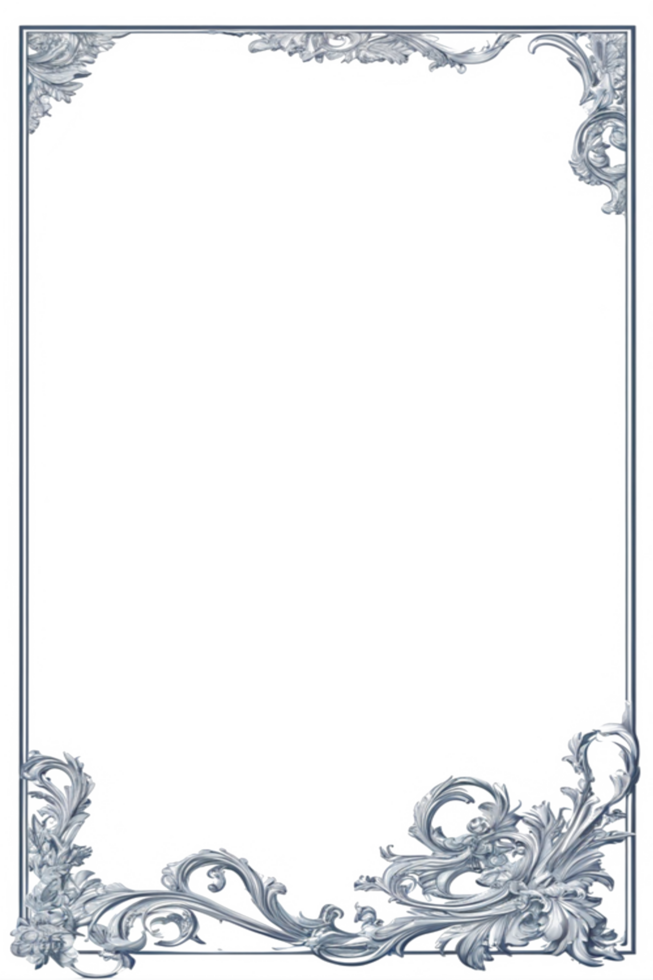 Flower Leaf Border Frame PNG Image Transparent Background Ai Generative