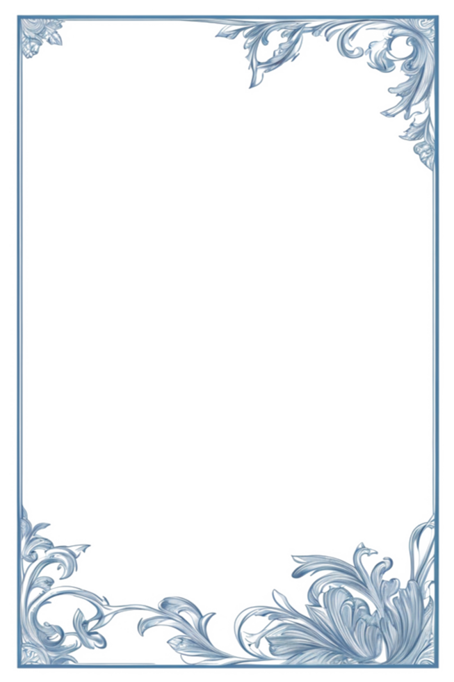 Flower Leaf Border Frame PNG Image Transparent Background Ai Generative