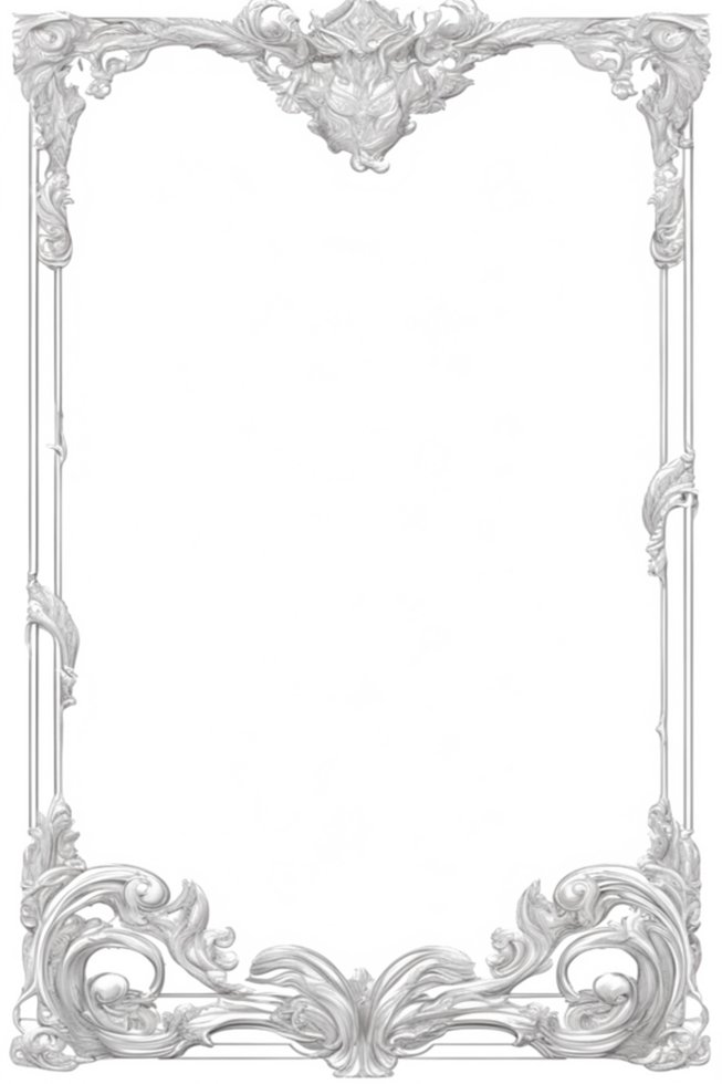 Flower Leaf Border Frame PNG Image Transparent Background Ai Generative