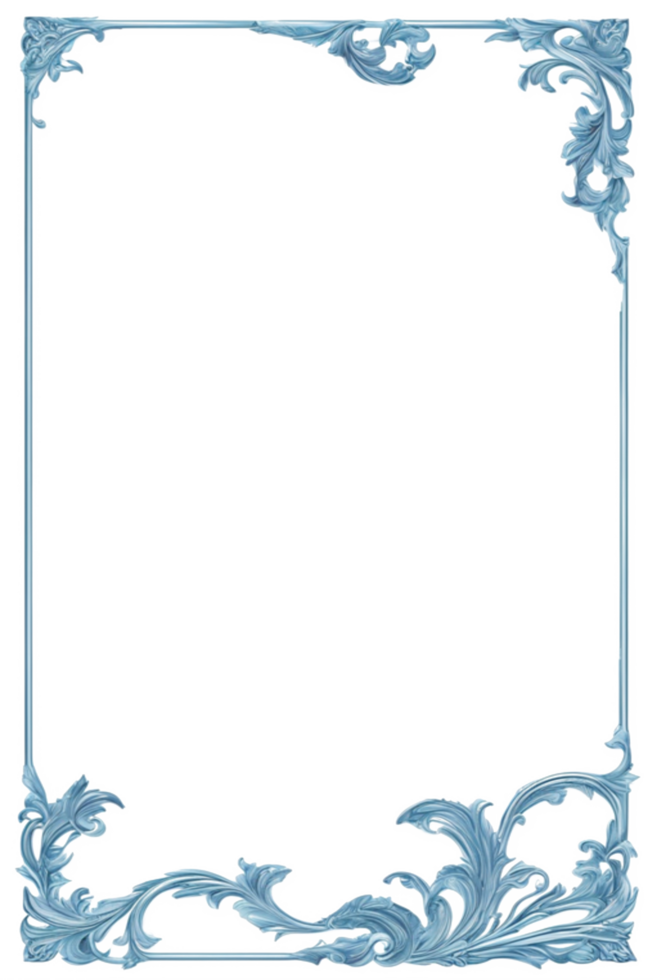 Flower Leaf Border Frame PNG Image Transparent Background Ai Generative