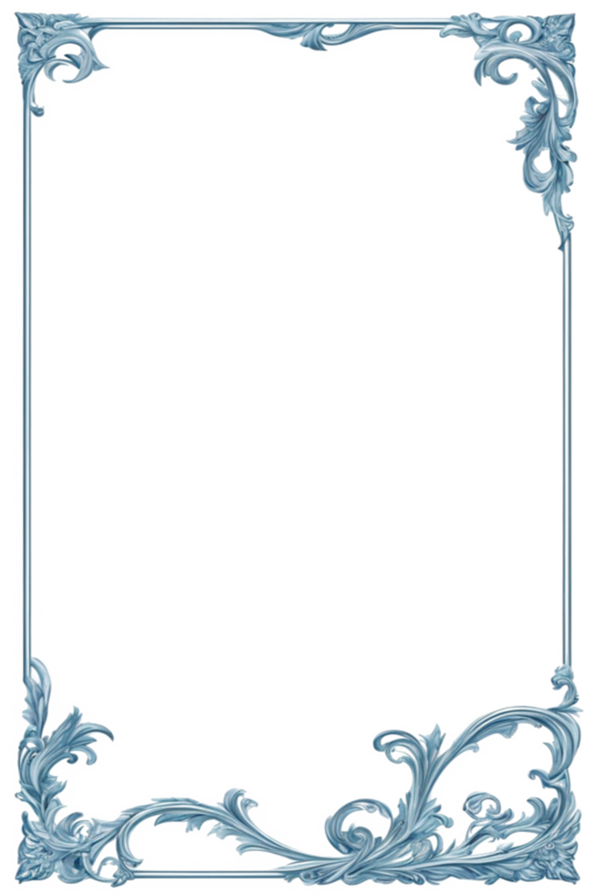 Flower Leaf Border Frame PNG Image Transparent Background Ai Generative