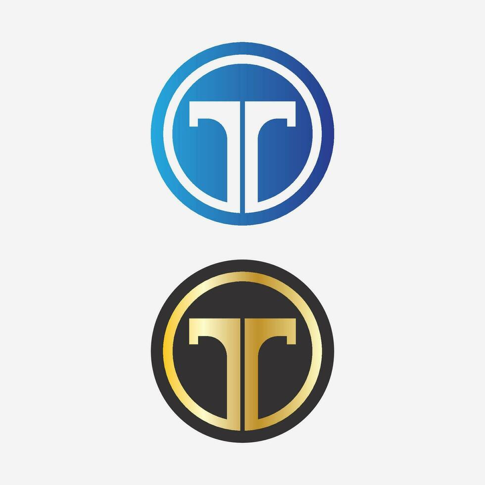 imagen del logotipo de la letra t y vector gráfico de diseño de la fuente t