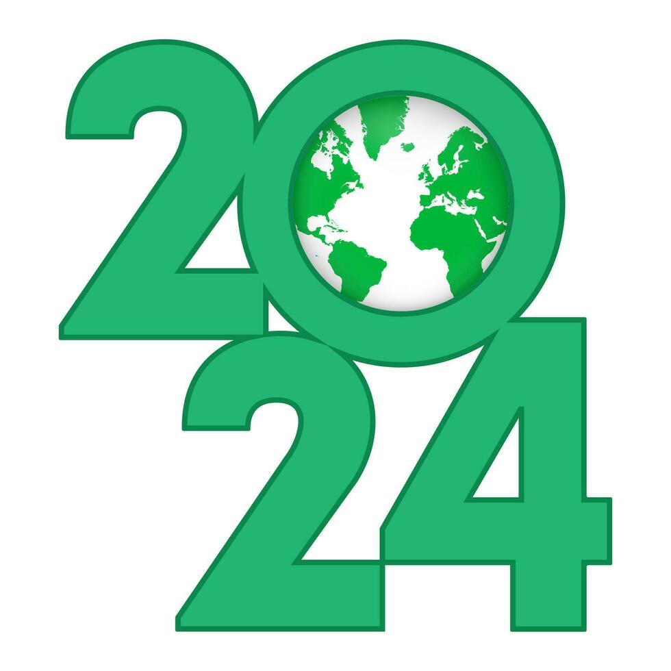 Earth day 2024 banner. Vector illustration.