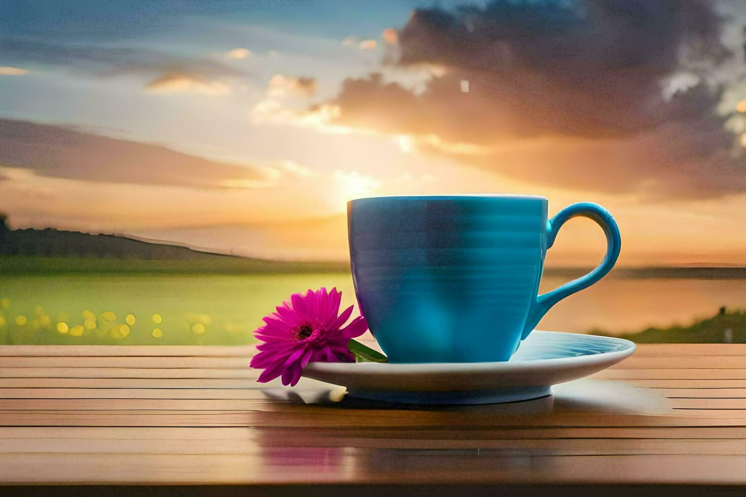 photo wallpaper the sky, flowers, sunset, flowers, the sky, flowers, the sky,. AI-Generated
