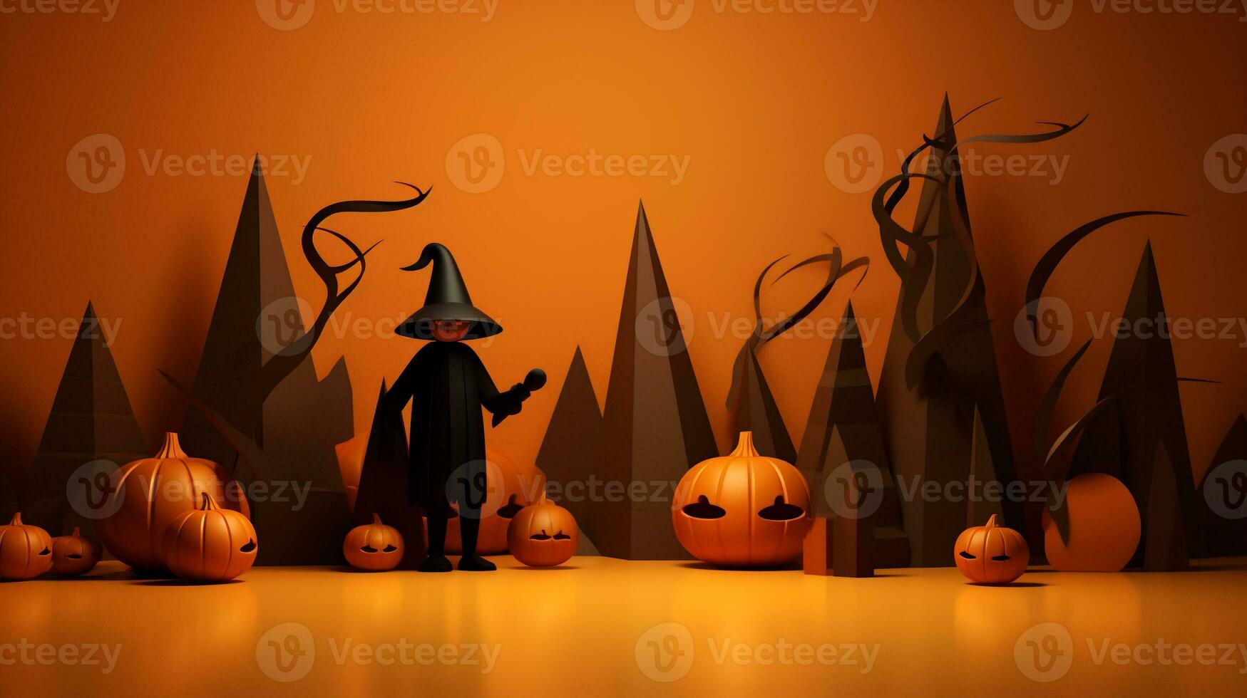 Halloween. Generative AI photo