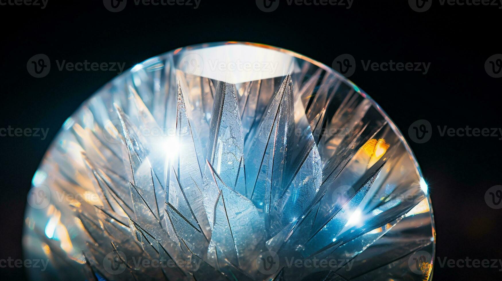 Photograph a mesmerizing close-up of a sparkling Moonstone held against a velvety black background. Generative AI photo