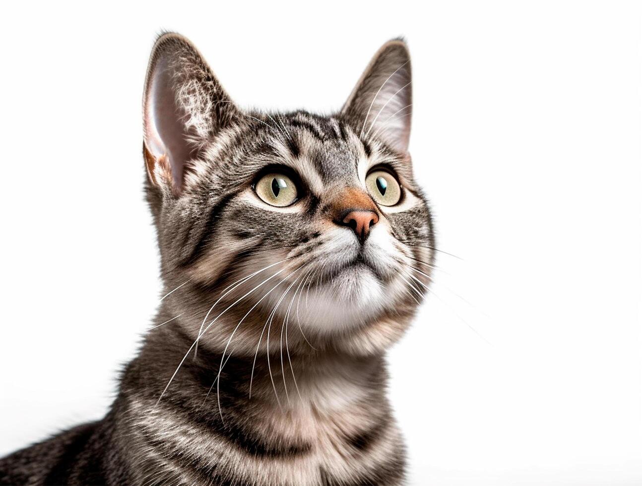 Cute and Playful Adorable Cat Photo with copy space