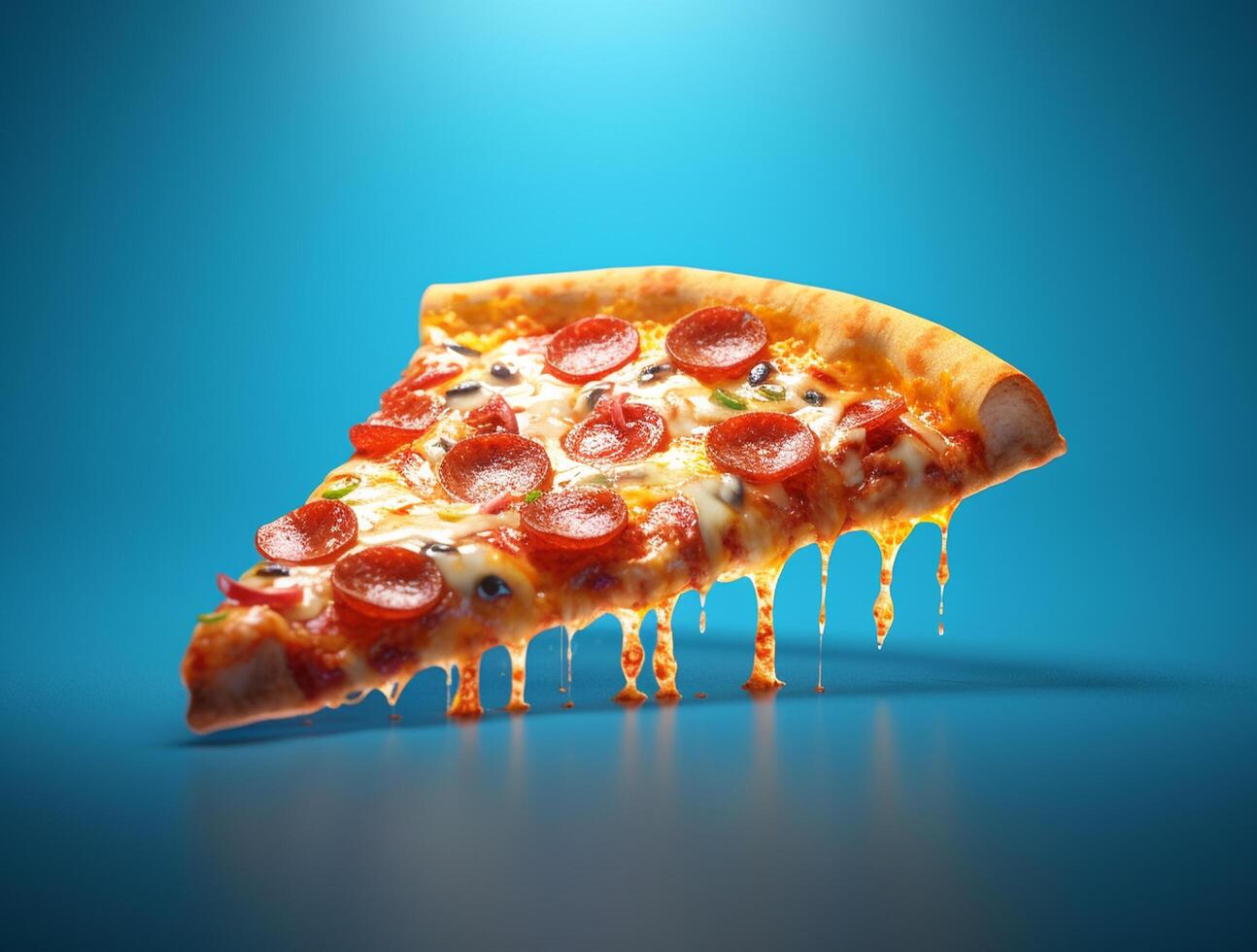 Freshly Baked Pizza with Tasty Toppings photo