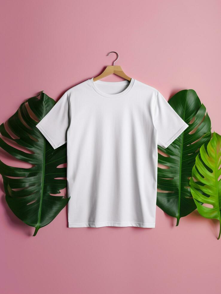 Professional White T-Shirt for Mockup Design Ai generated photo