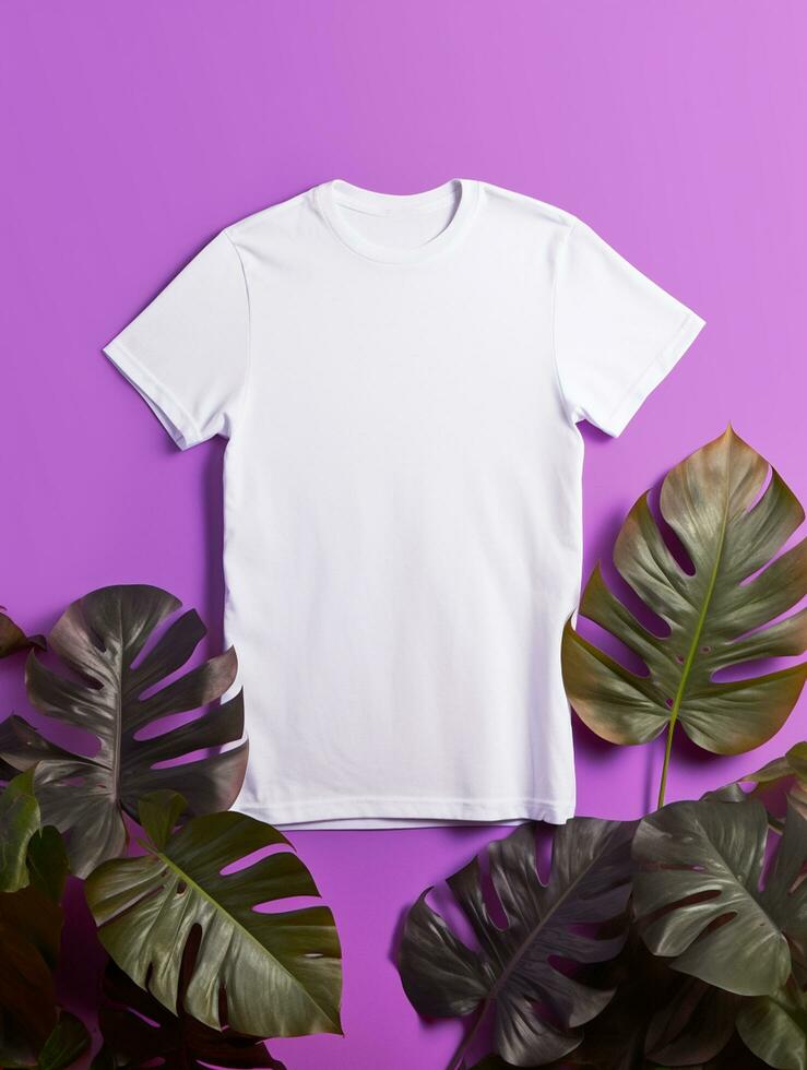 Professional White T-Shirt for Mockup Design Ai generated photo