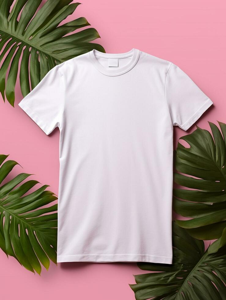 profesional blanco camiseta para Bosquejo diseño ai generado foto