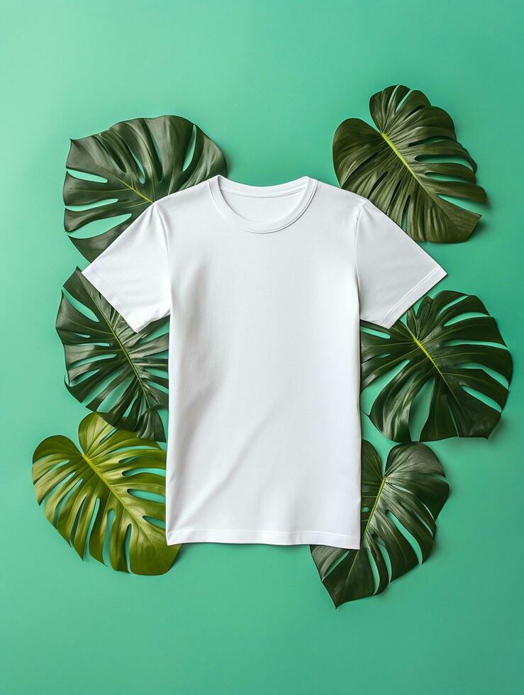 Professional White T-Shirt for Mockup Design Ai generated photo