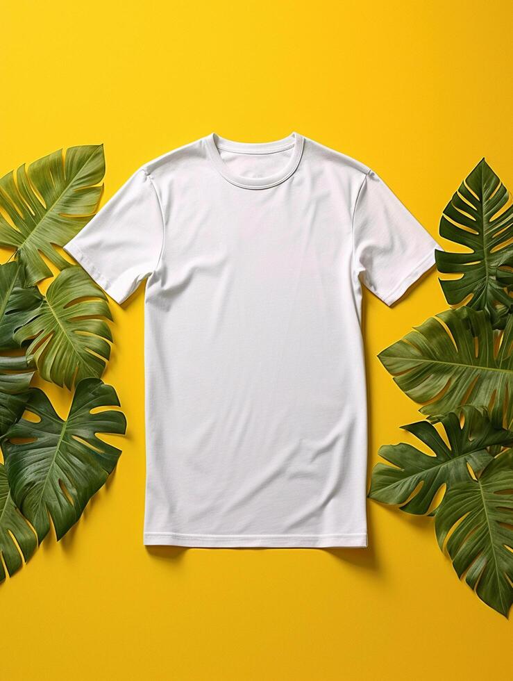 Professional White T-Shirt for Mockup Design Ai generated photo