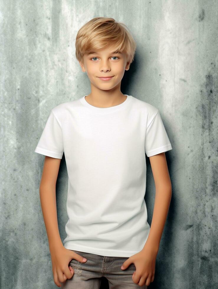 White baby T-shirt Free photo Ai generated