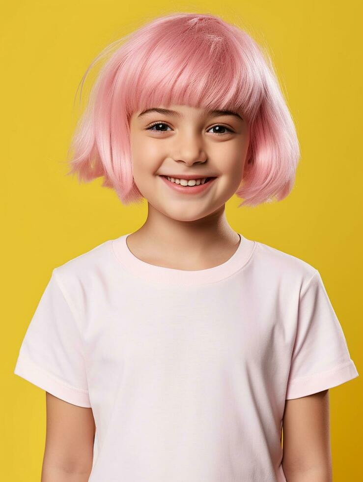 White Blank baby T-shirt Ai generated photo