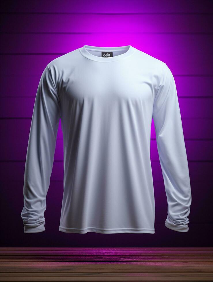 Professional White T-Shirt for Mockup Design AI Generative photo