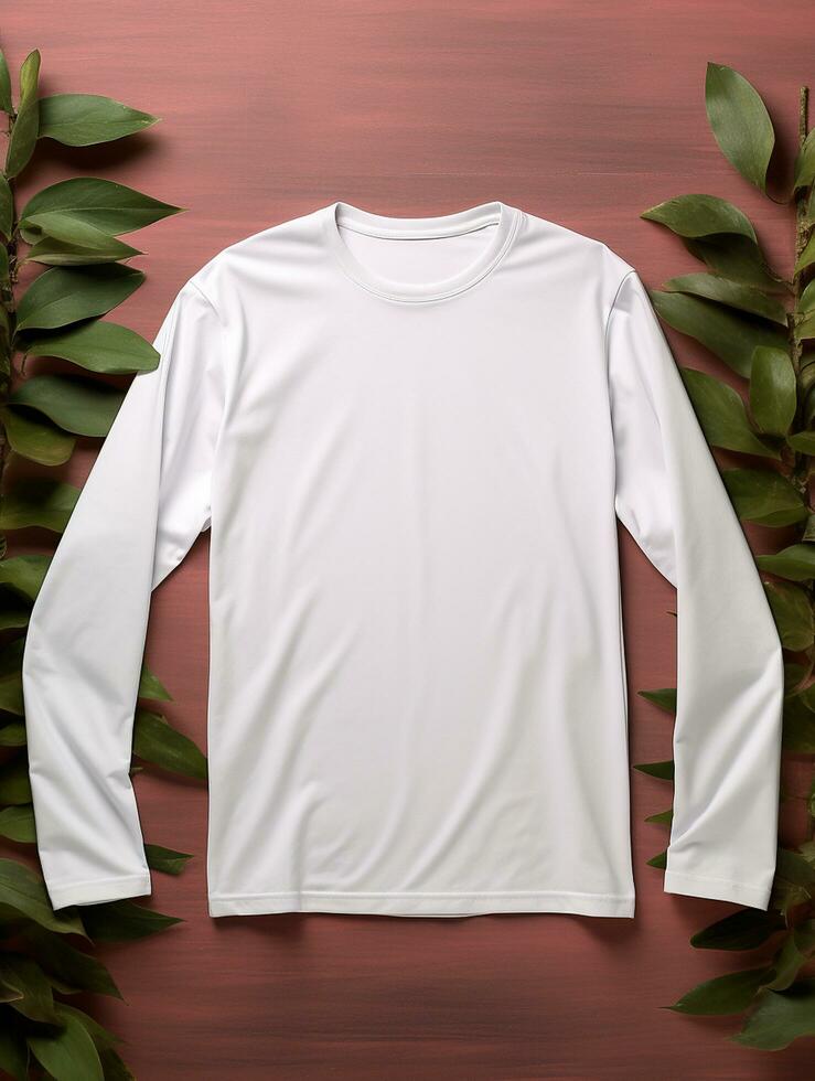 Professional White T-Shirt for Mockup Design AI Generative photo