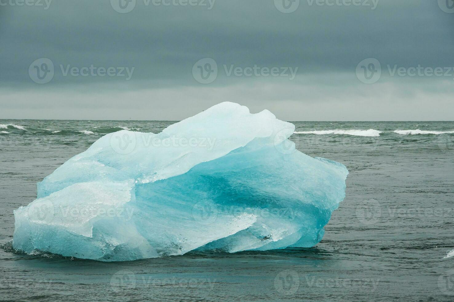 Icebergs in Jokulsarlon, a glacial lake in Iceland photo