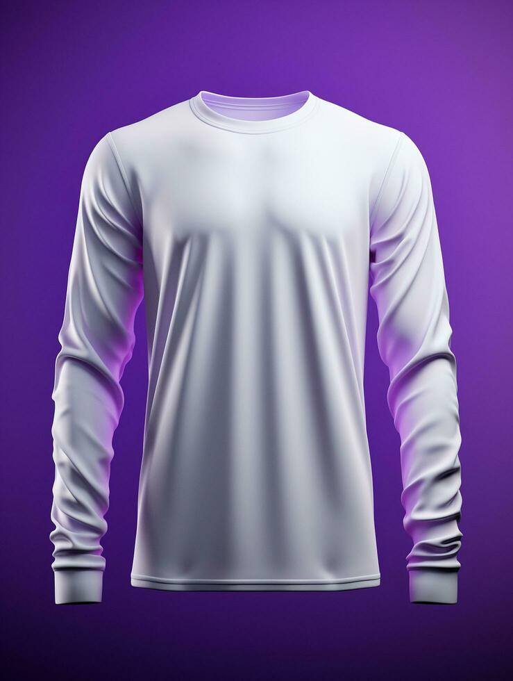 Professional White T-Shirt for Mockup Design AI Generative photo