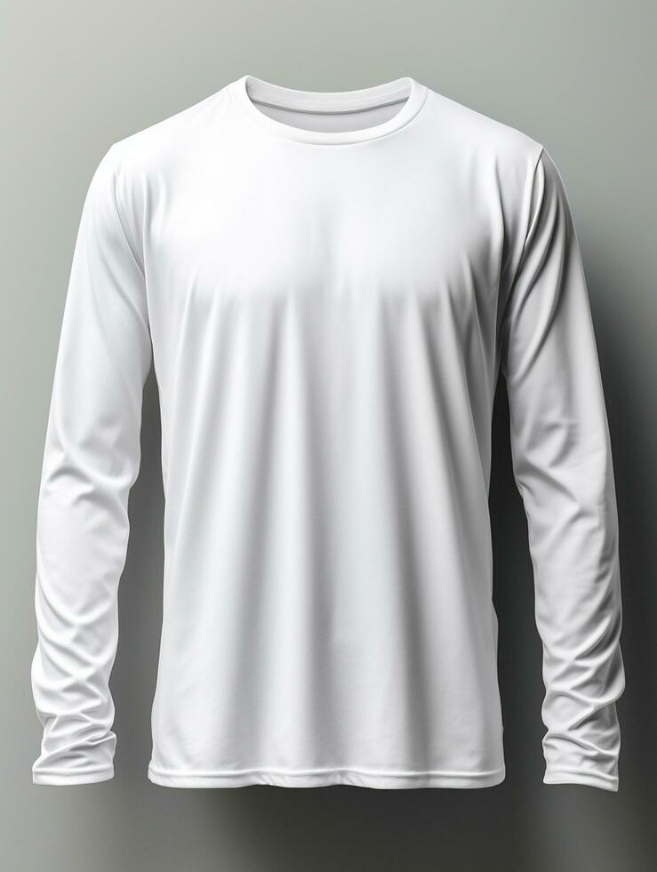 Professional White T-Shirt for Mockup Design AI Generative photo