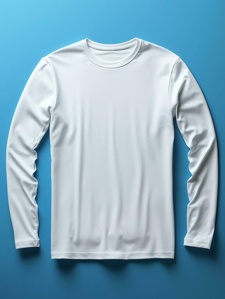 Professional White T-Shirt for Mockup Design AI Generative photo