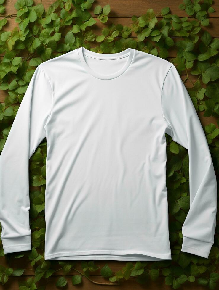 Professional White T-Shirt for Mockup Design AI Generative photo