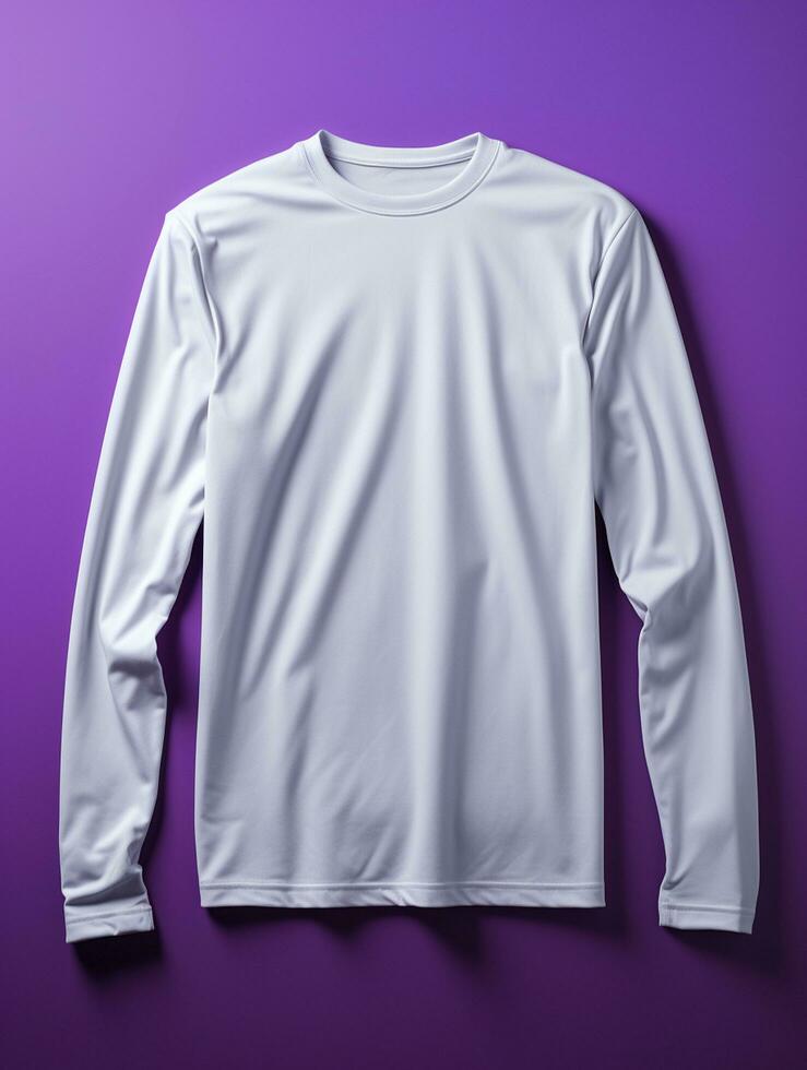 Professional White T-Shirt for Mockup Design AI Generative photo
