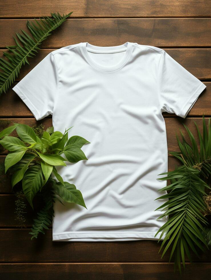 Professional White T-Shirt for Mockup Design Ai generated photo