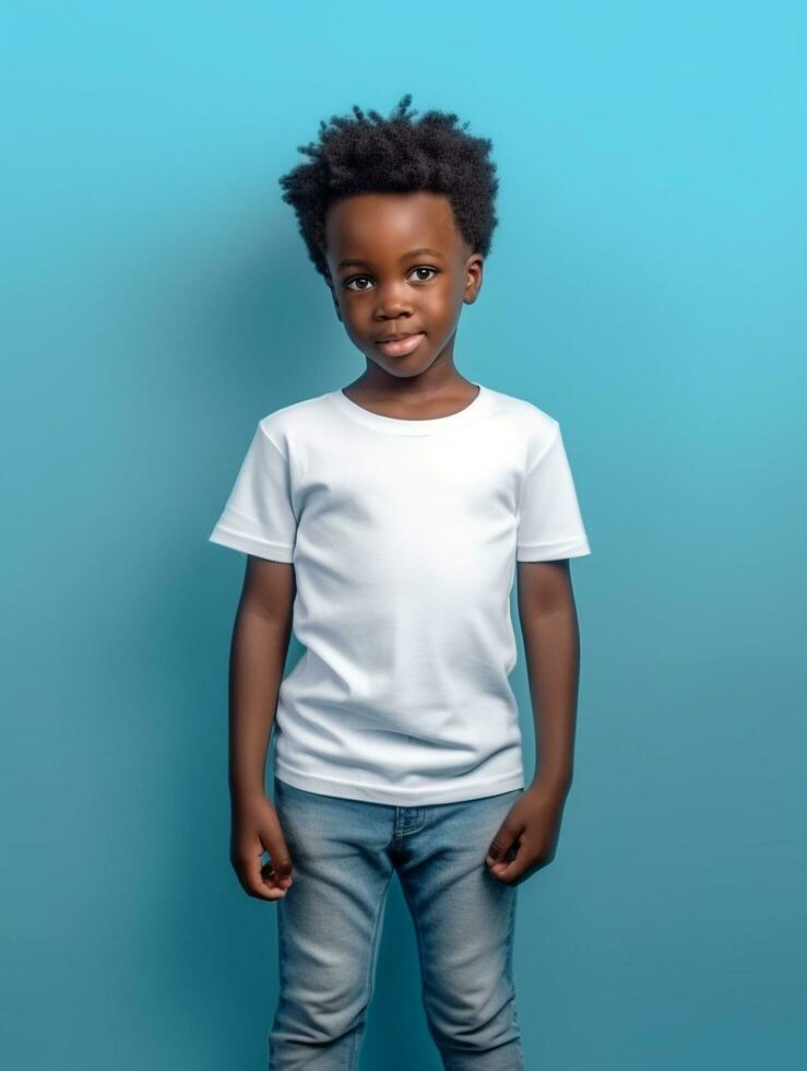 White Blank baby T-shirt Ai generated photo