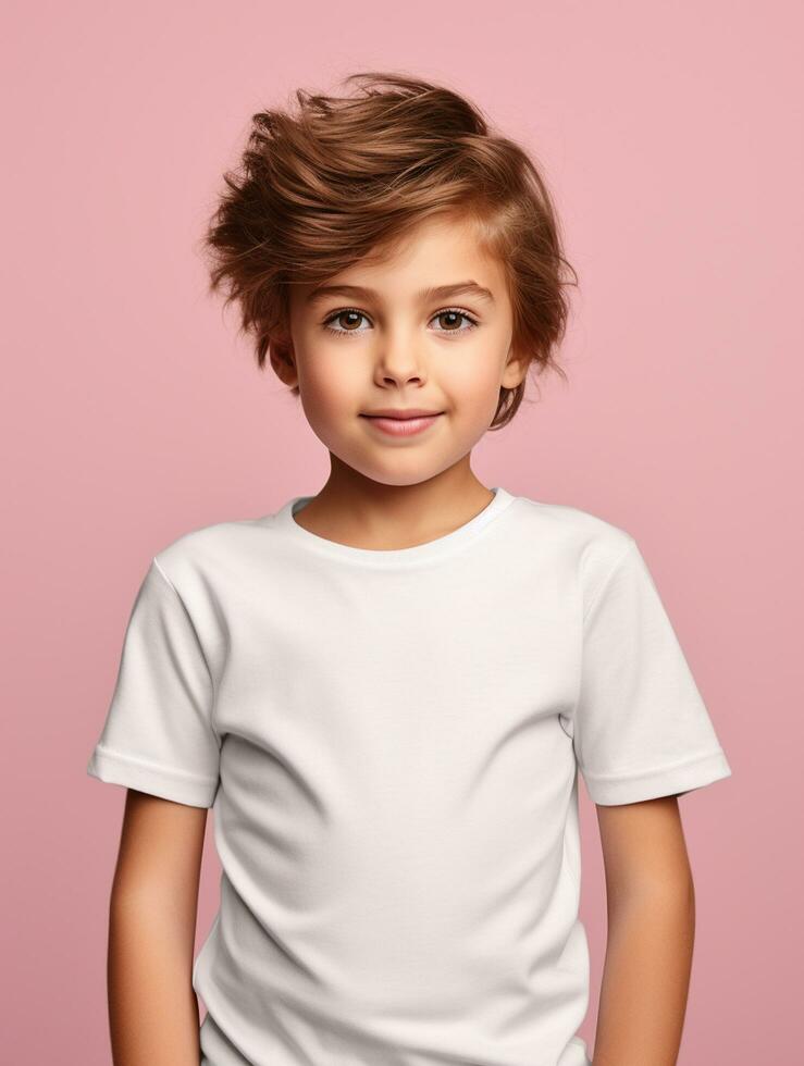 White Blank baby T-shirt Ai generated photo