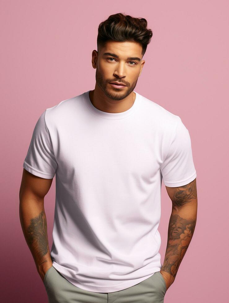 White Blank baby T-shirt Ai generated photo