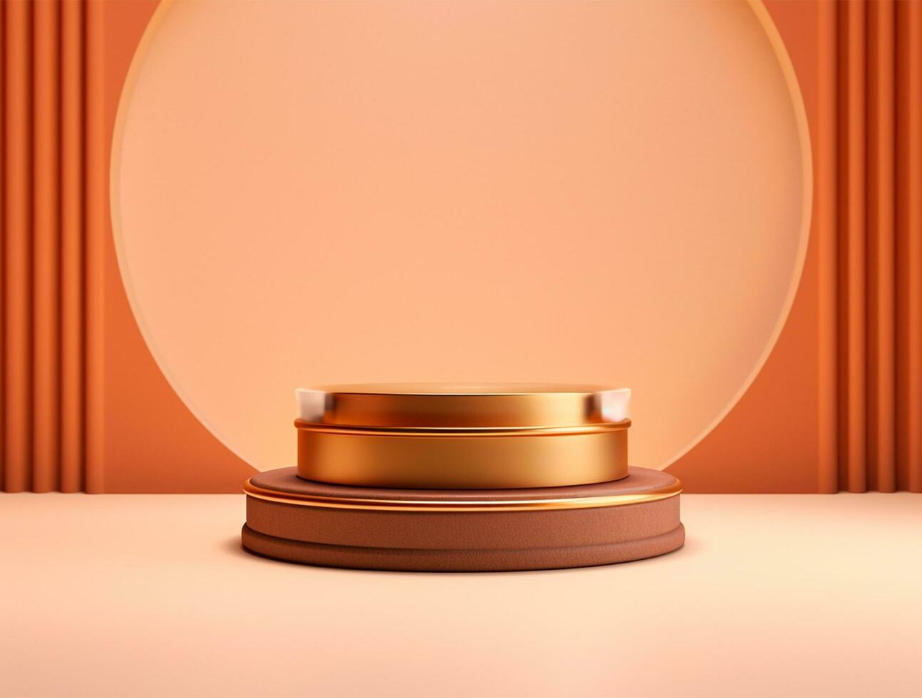 Product display 3d podium background Ai generated photo