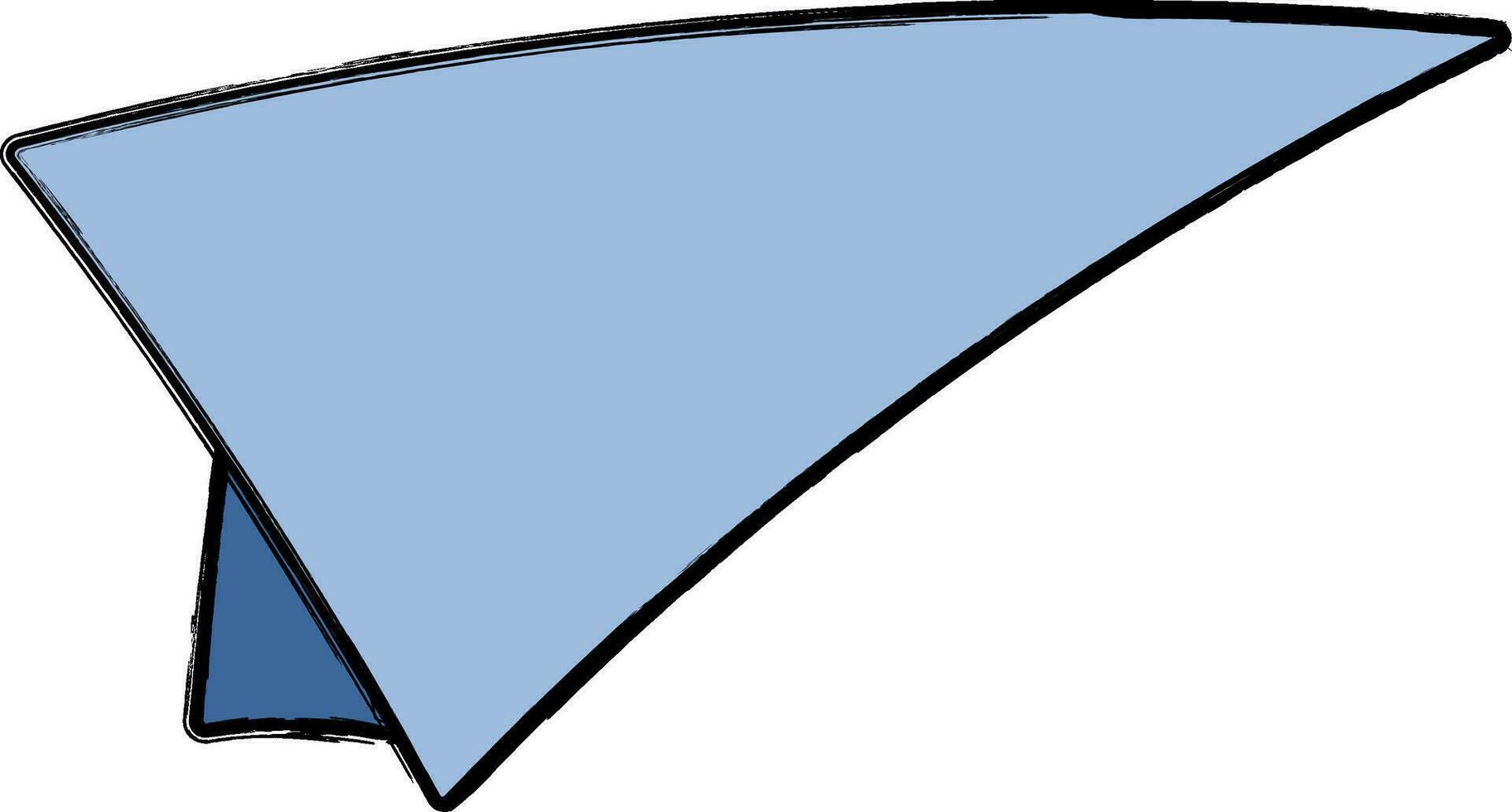 Paper plane for decoration and design. vector