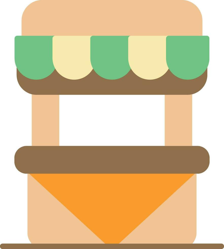 Street Market Vector Icon
