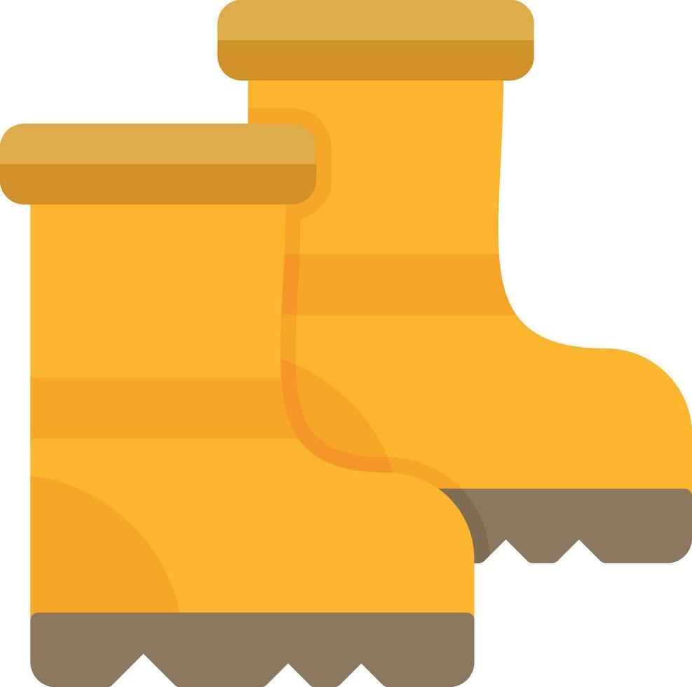 caucho botas vector icono