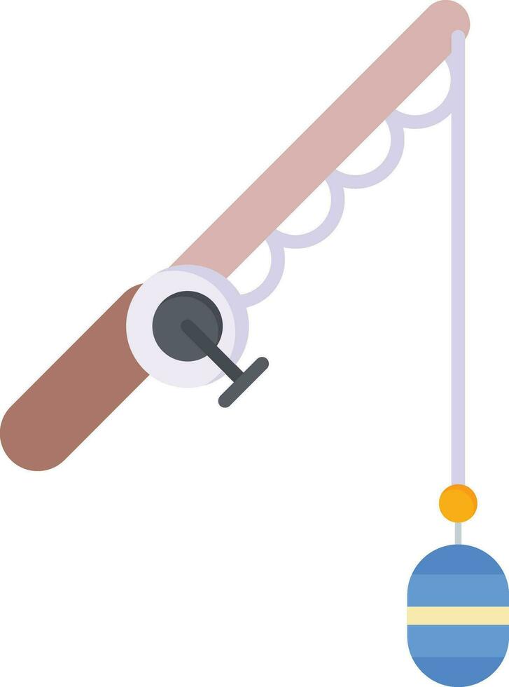 Rod and Reel Vector Icon
