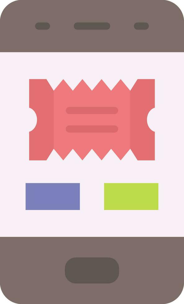 Online Cinema Booking Vector Icon