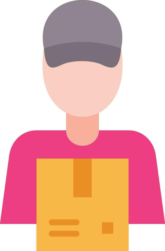 Delivery Man Vector Icon