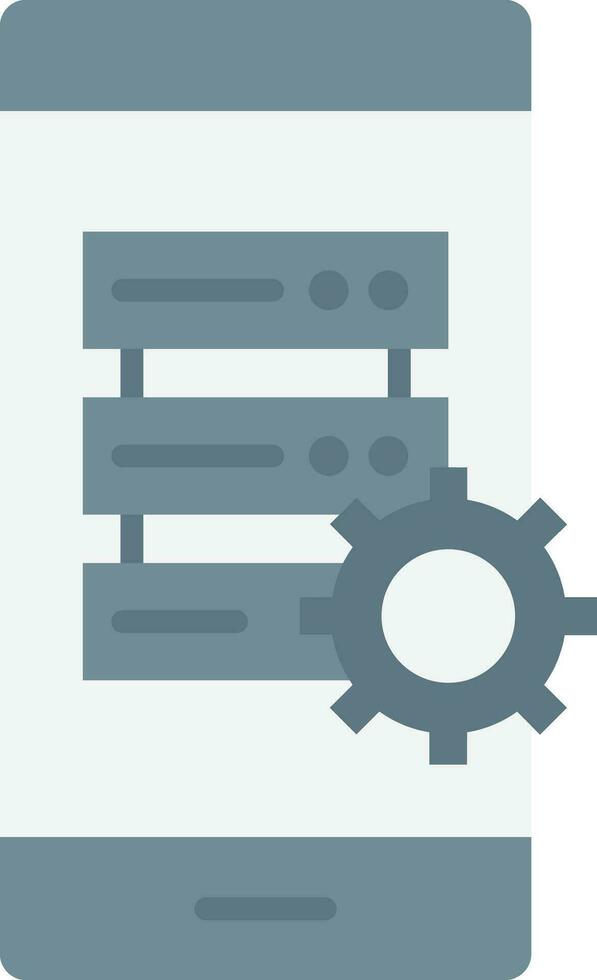 Smartphone Database Vector Icon