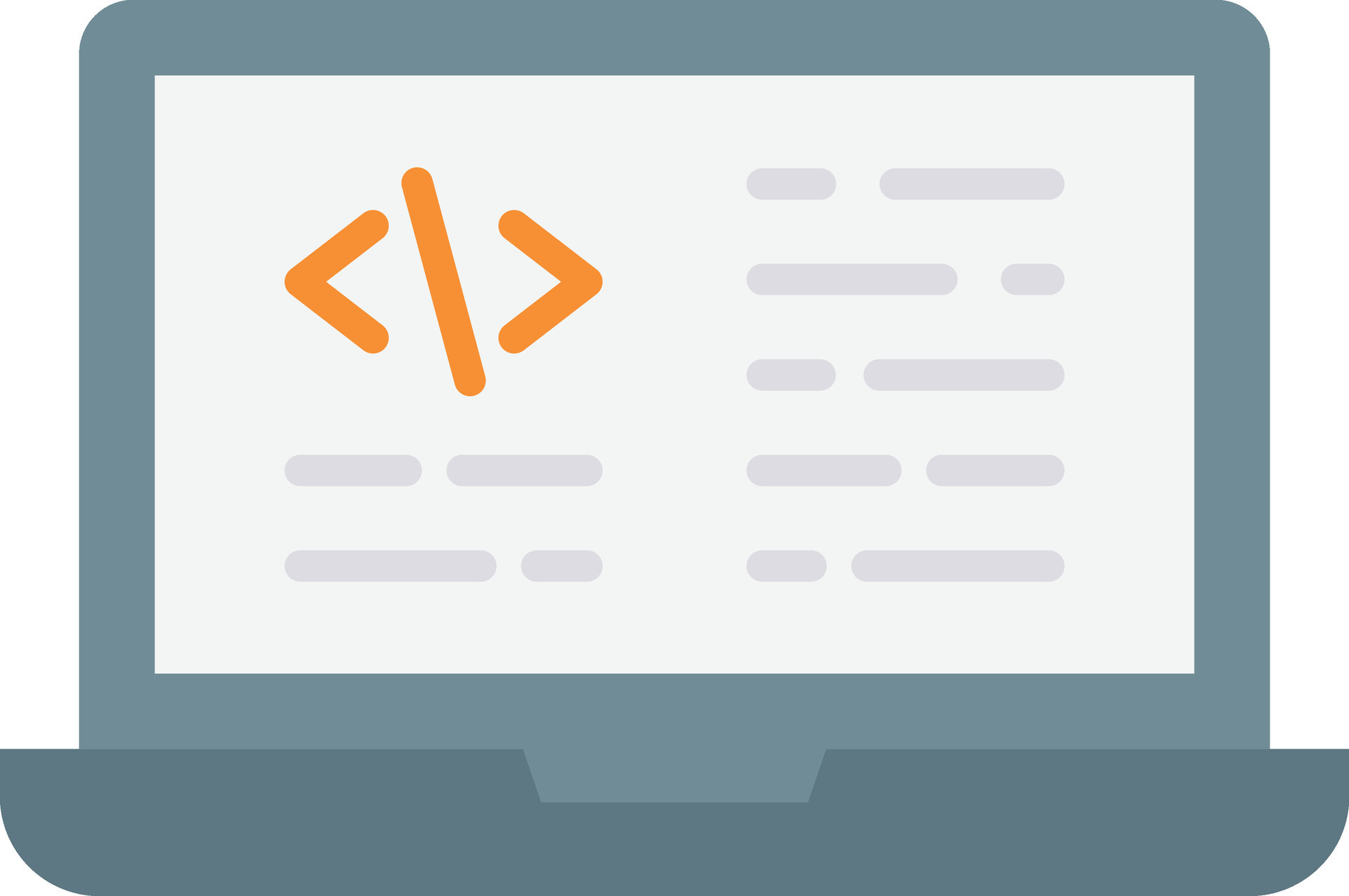 Laptop Coding Vector Icon 30372617 Vector Art at Vecteezy