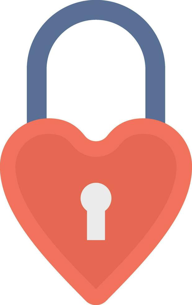 Wedding Padlock Vector Icon