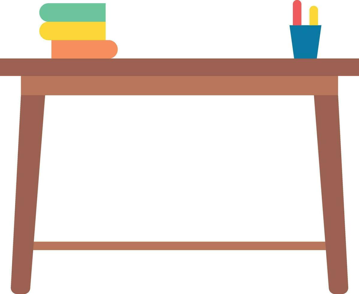 School Desk Vector Icon
