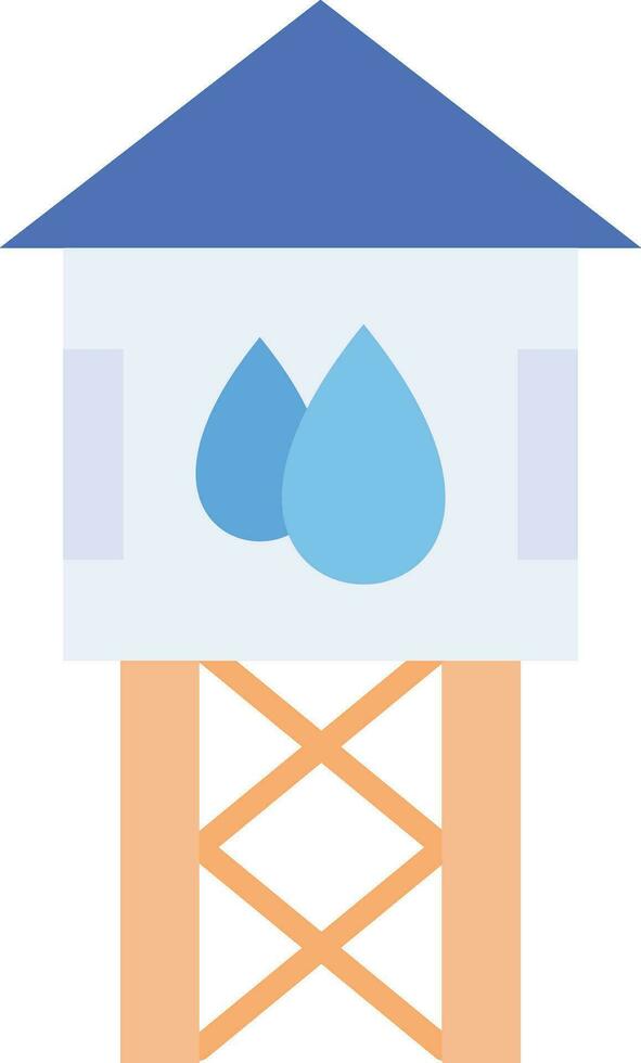 Water Tower Vector Icon