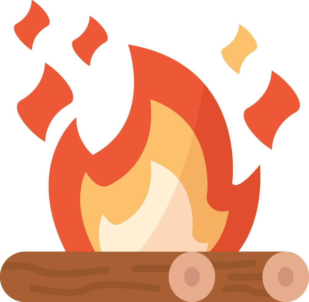 Bonfire Vector Vector Icon