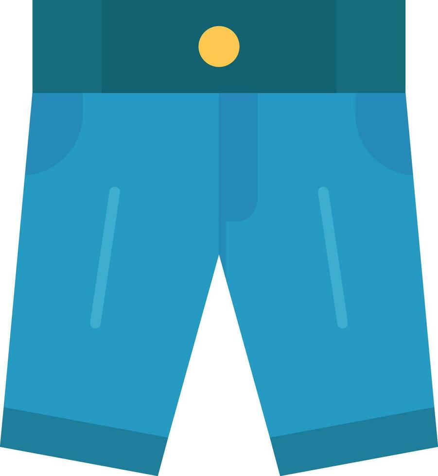 icono de vector de pantalones cortos