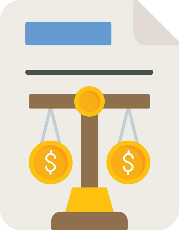Balance Sheet Vector Icon