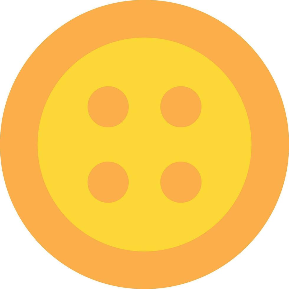 Clothing Button Vector Icon