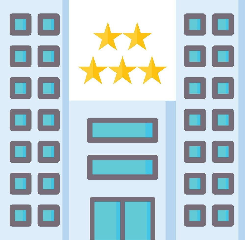 5 Star Hotel Vector Icon