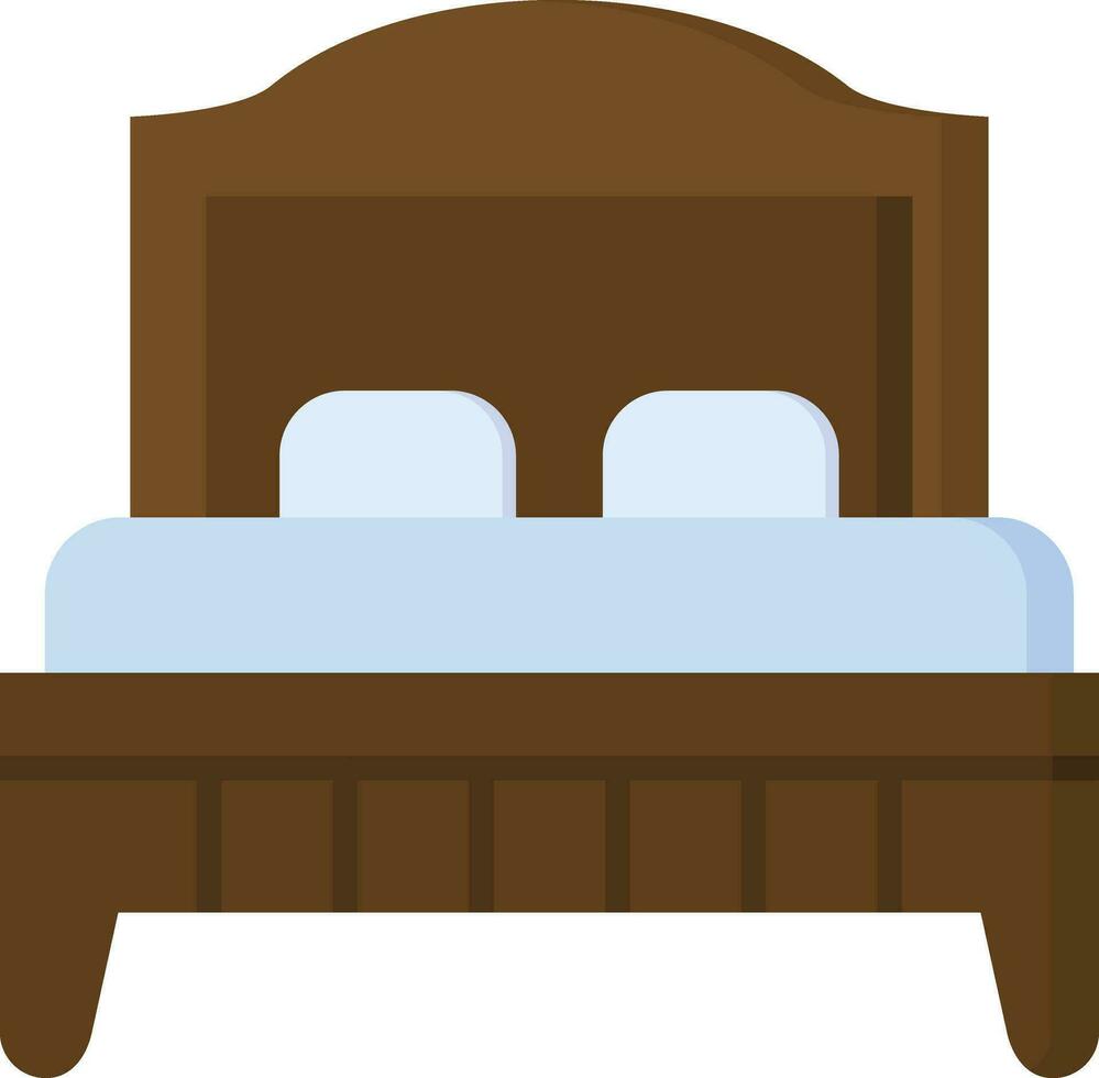 doble cama habitación vector icono