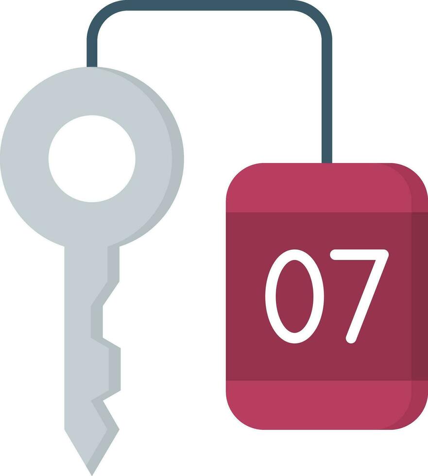 Room Key Vector Icon